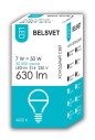 Лампа светодиодная LED-M G45 7 W 4000 К Е14 Belsvet в красочной упаковке