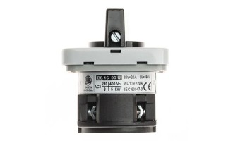 Переключатель BS 16 90 U, 1P, 20A, тип 0-1 (60°), 1NO на 1, 2.5kW(230VAC по АС-23), на дверь, фронт IP40