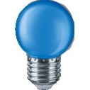 Лампа светодиодная 71 829 NLL-G45-1-230-B-E27 1Вт шар E27 220-240В син. Navigator 71829