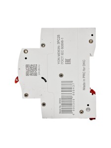 Автоматический выключатель YON max типа MD63N, 6кА, 3 полюса, хар-ка C, 25А DKC