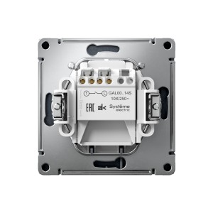 ARTGALLERY ВЫКЛЮЧАТЕЛЬ карточный 10А, без задержки времени, быстр.клемм., ГРИФЕЛЬ