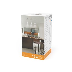 Светильник Gauss Overhead подвес цил12W 750lm 3000K 170-240V IP20 79*100мм белый LED 1/10