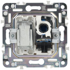 SKANDY Розетка двойная TV+RJ45 кат.6 SK-A15Bl черный IEK
