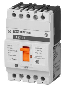ВА87-33 3Р 80А 18кА TDM