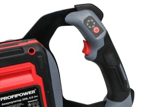 Аккумуляторный бесщеточный бур E0282 PROFIPOWER AM-20B (20В, 90Нм, Li-ion-1шт, 6.0Ач, 6 скоростей, З/У, в коробке)