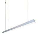 Светильник линейный подвесной светодиодный, 24Вт, IP 44, 4х4х100 см, цвет - серебро