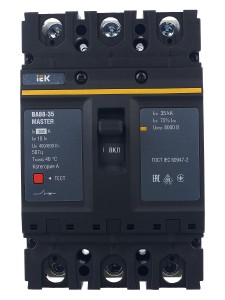 Выключатель автоматический ВА88-35 3Р 250А 35кА MASTER IEK