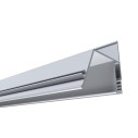 Профиль алюминиевый для натяжного потолка под светодиодн. ленту (для освещения по периметру), 71х61 мм, 2 м
