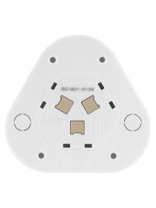 Розетка треугольная 2П+3 открытой установки IP20 16A с защитными шторками белая "Ладога" TDM