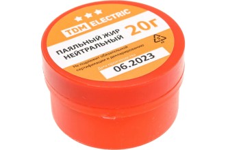 Флюс для пайки, паяльный жир нейтральный, 20 г, банка, инд. упаковка, серия "Алмаз" TDM