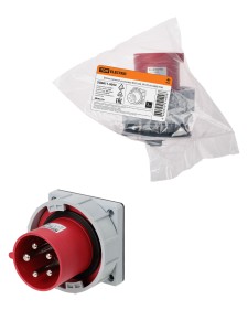 Вилка скрытой установки IP67 63А 3P+PE+N 380В TDM
