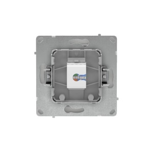 Компьютерная розетка RJ-45 без шторки, кат.5е одинарная, KANT, белый песок DKC