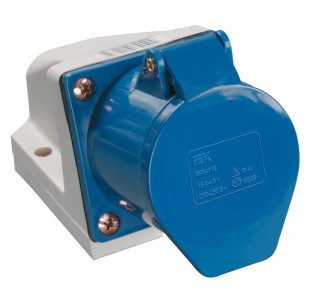 Розетка стационарная ССИ-133 2P+PE 63А 200-250В IP54 IEK