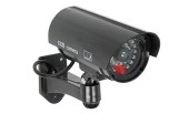 Муляж камеры ORNO c LED-индикатором, внутри и снаружи помещений, черный корпус, питание 2x1,5V AA-батарейки