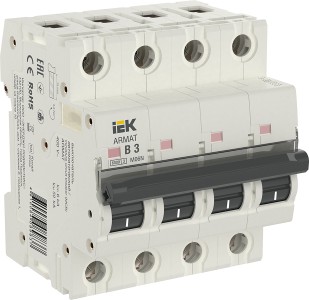 ARMAT Автоматический выключатель M06N 4P B 3А IEK
