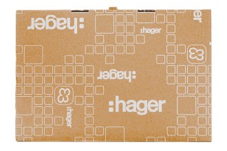 Щит открытой установки 18 мест, винтовые клеммы (252х390х99), IP 40 // Hager - Golf (Белая дверь)
