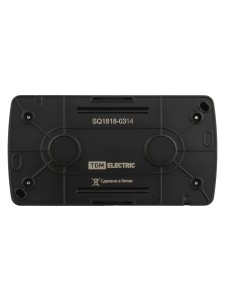 Розетка двойная 2П+3 открытой установки IP54 16А с крышкой графит "Селигер" TDM