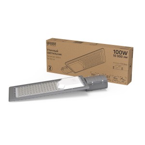 Светильник Уличный Gauss LED Avenue G2 IP65 420*160*57 100W 10000lm 3000K 190-250V КСС Ш 1/10