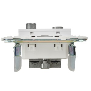 SKANDY Розетка двойная TV+SAT SK-A13W арктический белый IEK