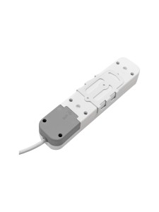 EL-BI,Myra,удлинитель 4гн2м с/з с выкл. белый,527-010202-412