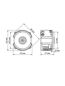 Выключатель акустический платина, "Байкал" TDM
