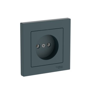 ATLASDESIGN РОЗЕТКА без заземления без шторок, 16А, в сборе, быстрозажим. клем., ИЗУМРУД