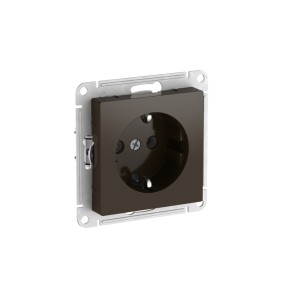 ATLASDESIGN РОЗЕТКА с заземлением без шторок, 16А, мех., быстрозажим. клем., МОККО