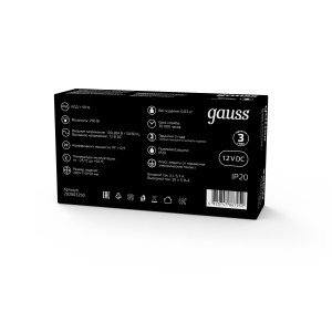 Блок питания Gauss 250W 12V IP20 1/36