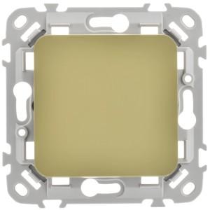 FLITE Выключатель 1-клавишный 10А ВС11-1-0-ФлО оливковый IEK