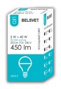 Лампа светодиодная LED-M G45 5 W 4000 К Е14 Belsvet в красочной упаковке