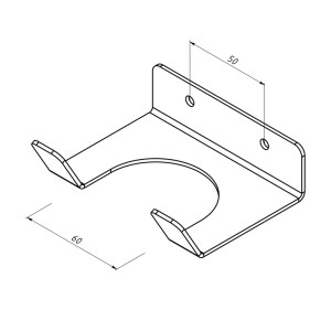 Держатель-органайзер для хранения садового инвентаря, настенный, черный REXANT