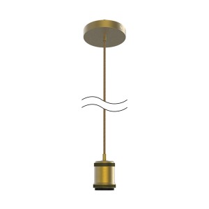 Светильник подвесной Gauss Decor PL022 бронзовый E27, 1 м
