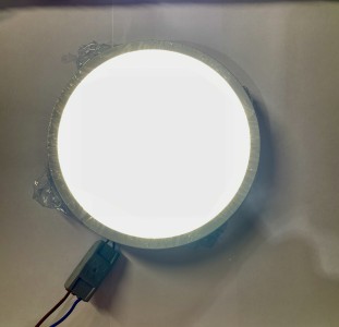 Светодиодная панель накладная круглая 220В,15Вт,1200Лм,Ф145, ал.корпус.