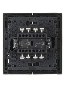 FORTE&PIANO Выключатель 2-клавишный проходной с индикацией 10А FP308 серый IEK