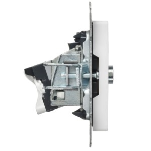 BRITE Розетка двойная TV+RJ45 кат.5E РТВ/РК12-БрАБ арктический белый IEK