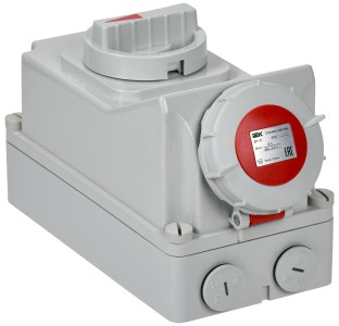 Розетка стационарная ССИ-114 3Р+РЕ 16А 380-415В IP44 IEK