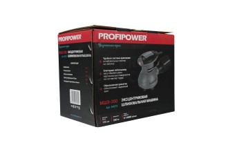 Эксцентриковая шлифовальная машина E0273 PROFIPOWER МШЭ-350 (до 14000 об/мин, диск 125 мм, кабель 2м, в коробке)