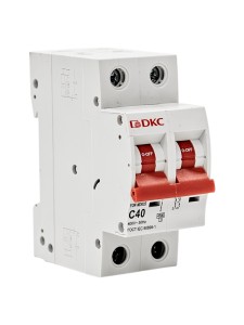 Автоматический выключатель YON max типа MD63S, 4,5кА, 2 полюса, хар-ка C, 40А DKC