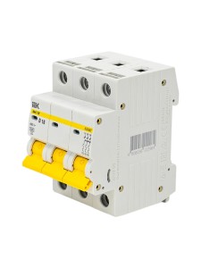 KARAT Автоматический выключатель ВА47-29 3P D 16А 4,5кА IEK