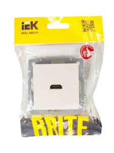 BRITE Розетка HDMI РHDMI-0-БрЖ жемчуг IEK