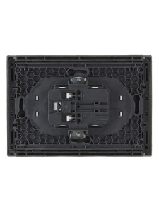 FORTE&PIANO Розетка 2-местная без заземления с защитными шторками безвинтовое крепление 10А FP525 сталь IEK