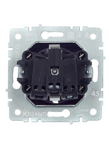 BRITE Розетка 1-местная с заземлением без защитных шторок 16А РС11-1-0-БрТБ темная бронза IEK