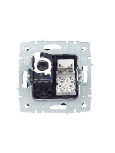 BRITE Розетка двойная RJ11+RJ45 кат.5E РК/Т12-БрТБ темная бронза IEK