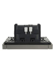 FORTE&PIANO Выключатель 1-клавишный 10А FP501 сталь IEK