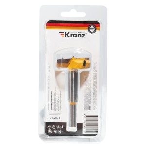 Сверло Форстнера по дереву, 40мм, цилиндрический хвостовик KRANZ