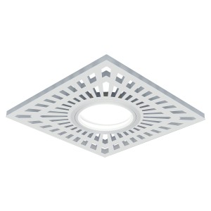 Светильник Gauss Backlight BL128 Квадрат. Белый, Gu5.3, 3W, LED 4000K 1/40