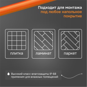 Нагревательный мат Welrok Mat 1 м2 0,150 кВт