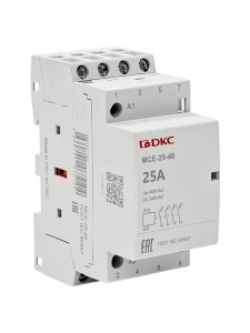 Контактор модульный YON max типа MCE, 4P, 25A, 240В, 4НО DKC