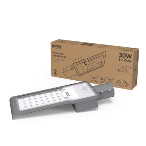 Светильник Уличный Gauss LED Avenue G2 IP65 316*130*57 30W 3000lm 3000K 190-250V КСС Ш 1/20