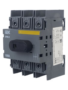 Выключатель-разъединитель модульный ВРМ-2 3P 100А IEK